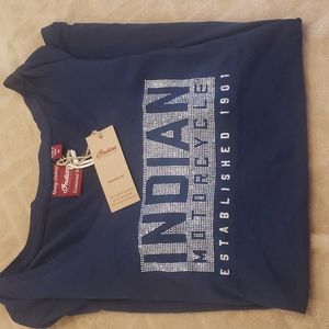 Indian Motorcycle logo stud t shirt